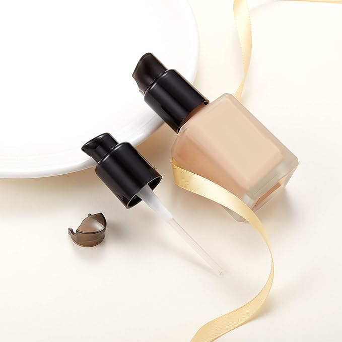 4 Pieces Replacement Foundation Pump Black Plastic Cosmetic Liquid Foundation Make-Up Pump Replacement Tool for and Estee Lauder Double Wear Foundation-VivaGrace Women