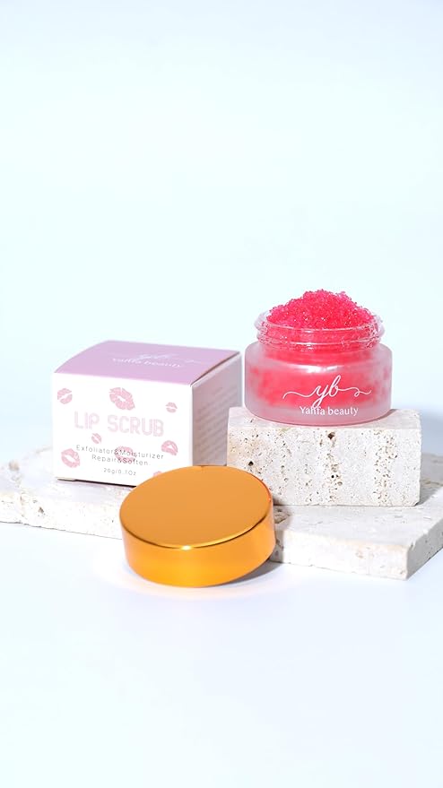 ∣ STRAWBERRY LIP SCRUB ∣ EXFOLIATOR & MOISTURIZER ∣ REPAIR & SOFTEN-VivaGrace Women