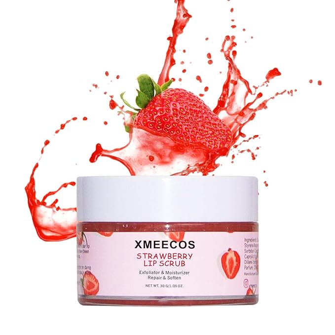 Strawberry Lip Scrub Exfoliating Moisturizing and Repairing and Lips Softening| Cruelty-free| Exfoliator-VivaGrace Women
