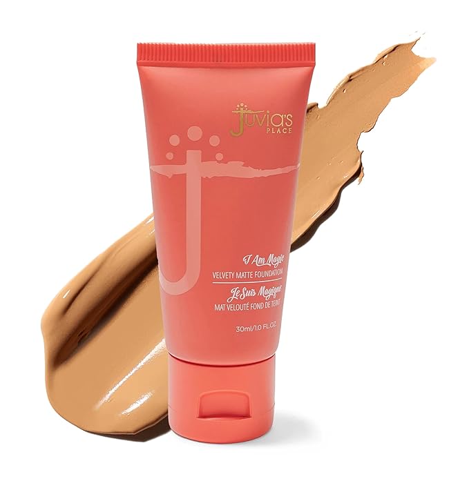 Juvia's Place I Am Magic Velvety Matte Liquid Foundation 450 - Casablanca - Tan w/Golden, Warm Undertone, Makeup Foundation Full Coverage, Lightweight, Long Wear, Velvety Matte Finish-VivaGrace Women