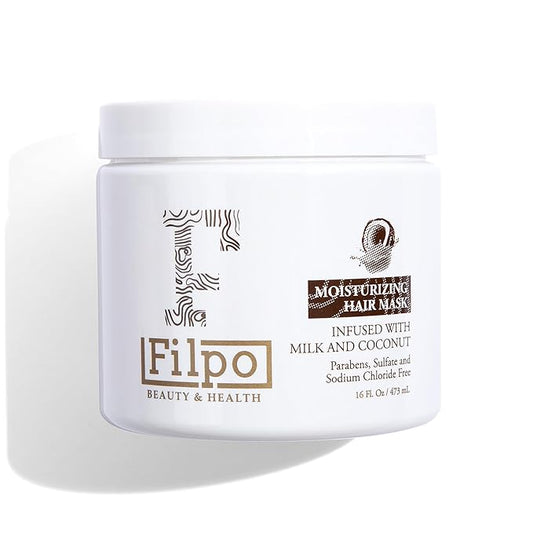 FILPO Coconut Milk Hair Mask - Deep Conditioning with Coconut Oil and Argan Oil for Dry, Damaged, Curly Hair Growth & Sulfate Free Hair Care-VivaGrace Women