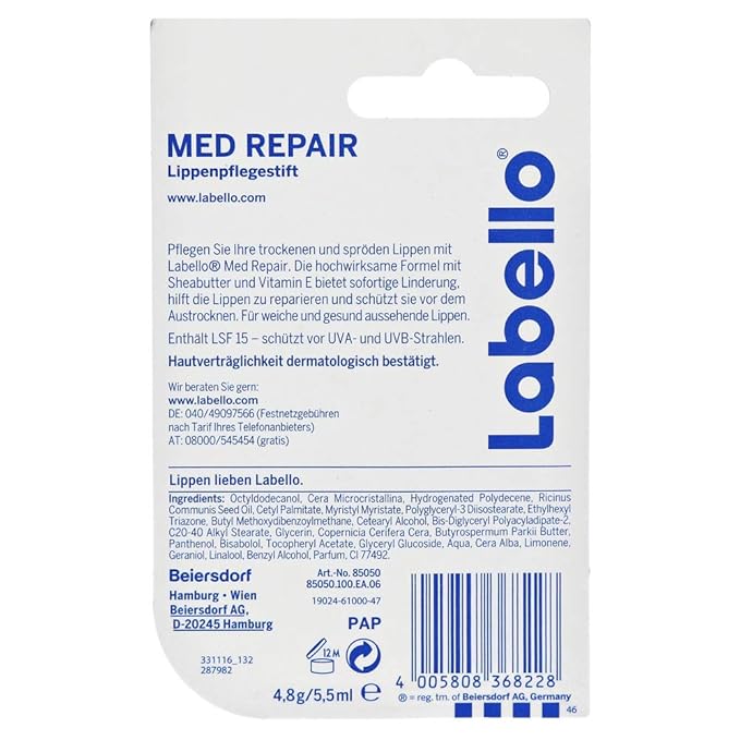 Labello, Med Protection Lip Balm, 5 Gram-VivaGrace Women