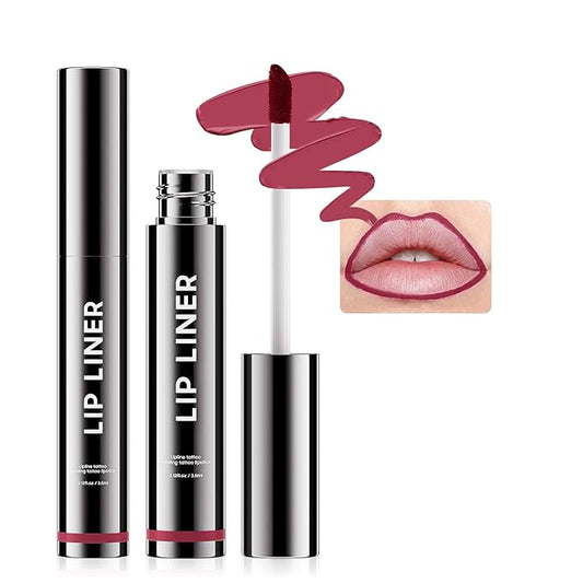 Peel Off Lip Liner Stain - Non-Stick Cup Lip Comfortable Vivid Color Peel Lip Stain Transfer-Proof & Long - Wear, Create Beauty & Charming Lip Makeup For All Skin Types with All-Day (#05 Mauve)-VivaGrace Women