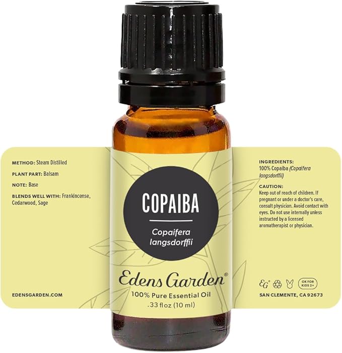 Edens Garden Copaiba Essential Oil- 100% Pure Premium Grade, Undiluted, Natural, Therapeutic, Aromatherapy, The Best for Diffuser, Skin, Face, Hair 10 ml (.33 fl oz)-VivaGrace Women