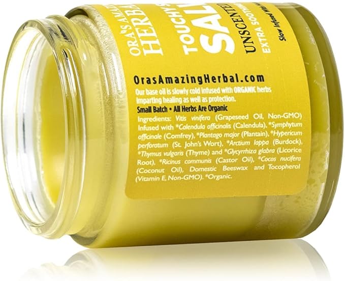 Ora's Amazing Herbal, Eczema Treatment, Touchy Skin Salve, Ultra Healing Body Butter, Organic Calendula for Skin, Herbal Salves, Unscented Skin Care-VivaGrace Women