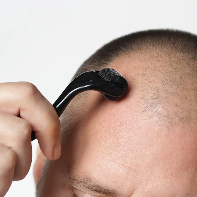 ROSELYNBOUTIQUE Derma Roller for Hair Beard Facial Skin Face 540 Titanium Microneedle - At-Home Beauty Instrument - Holiday Gift for Men Women-VivaGrace Women