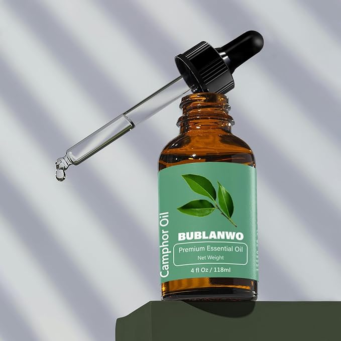 Organic Camphor Essential Oil for Damaged Hair Water Toner Spray for Face Skin Care Soaps Skin Hydration Bath Facial Mist Toner 118 ml-VivaGrace Women