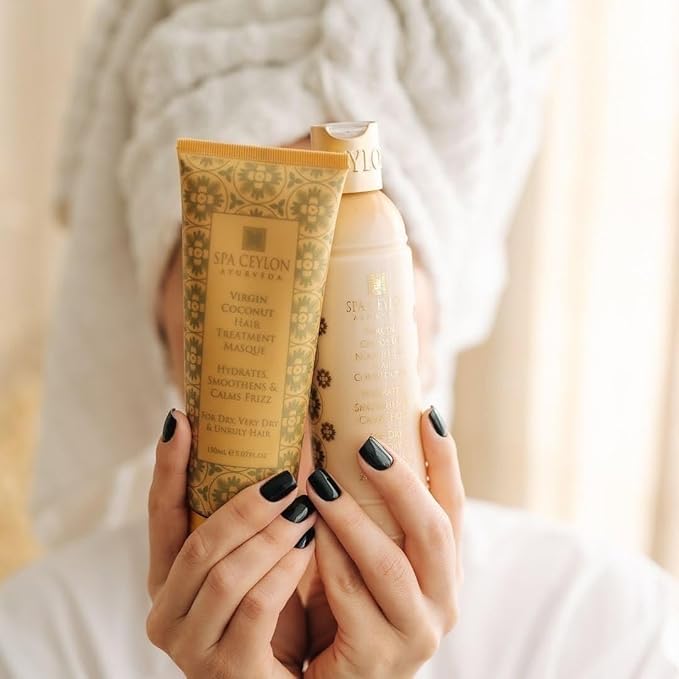 SPA CEYLON Virgin Coconut Hair Treatment Masque | Deep Conditioning | Hair Repair | 100% Vegan & Vegetarian | Best for Dry, Very Dry & Unruly Hair-VivaGrace Women