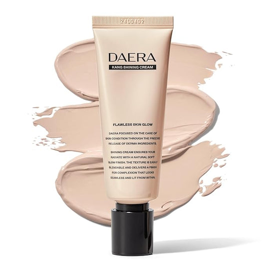 DAERA Kang Shining Korean BB Tinted Moisturizer Cream (1 Color,Neutral), Self Adjusting BB Cream,1.35 fl oz, Glowing Skin Natural Makeup, Buildable Coverage, Lightweight-VivaGrace Women