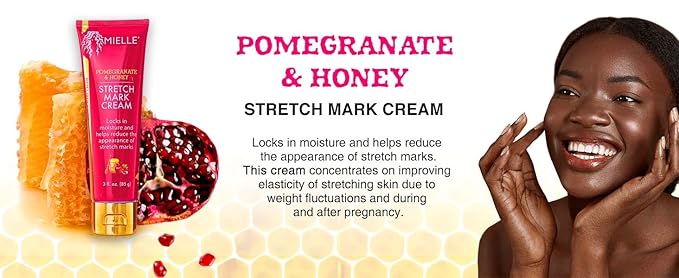 Mielle Organics Pomegranate & Honey Stretch Mark Cream, 3 Ounces-VivaGrace Women