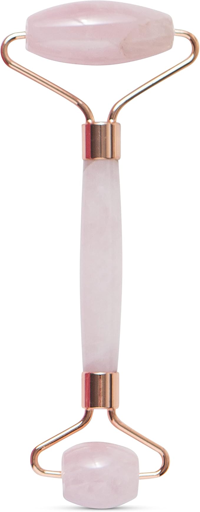 Rose Quartz Roller for Face - Facial Massage Tool for Natural Beauty Skin Care - Pink Face Roller Reduces Dark Eye Circles and Puffiness with 100% Authentic Quartz Crystal-VivaGrace Women