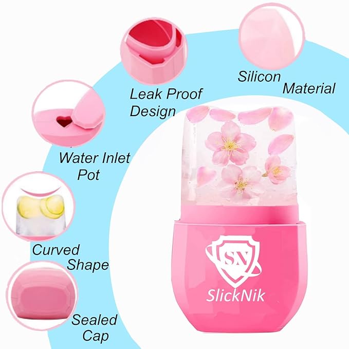 Ice Roller for Face & Eye Puffiness Relief - Enhance Your Natural Glow with Face Ice Roller, Ice Mold for Face with New Leak-Proof Design, Reusable Ice Face Roller-Gift for Women-VivaGrace Women