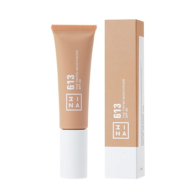 3INA 613 Tinted Moisturizer for Face with SPF 30 - Nude - BB Cream with Light to Medium Coverage - Hyaluronic Acid Moisturizer for All Skin Tones - Vegan, Cruelty and Paraben Free Make Up - 1 oz-VivaGrace Women