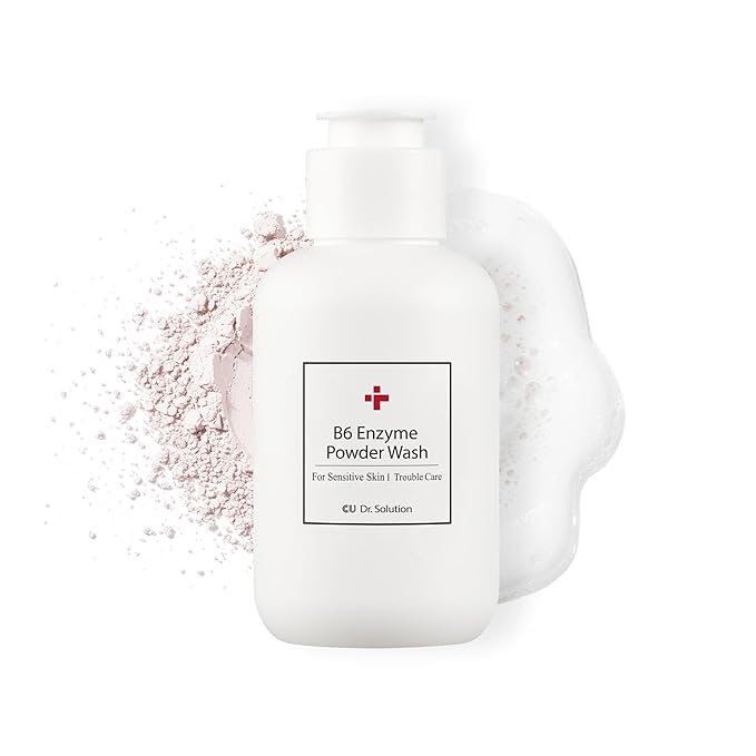 B6 Enzyme Powder Face Cleanser, Korean Skin Care Exfoliating Face Wash with PHA and Papain Enzyme, Face Exfoliator with Calamine and Vitamin B6, Gentle Cleanser, 55g (1.94 Oz)-VivaGrace Women
