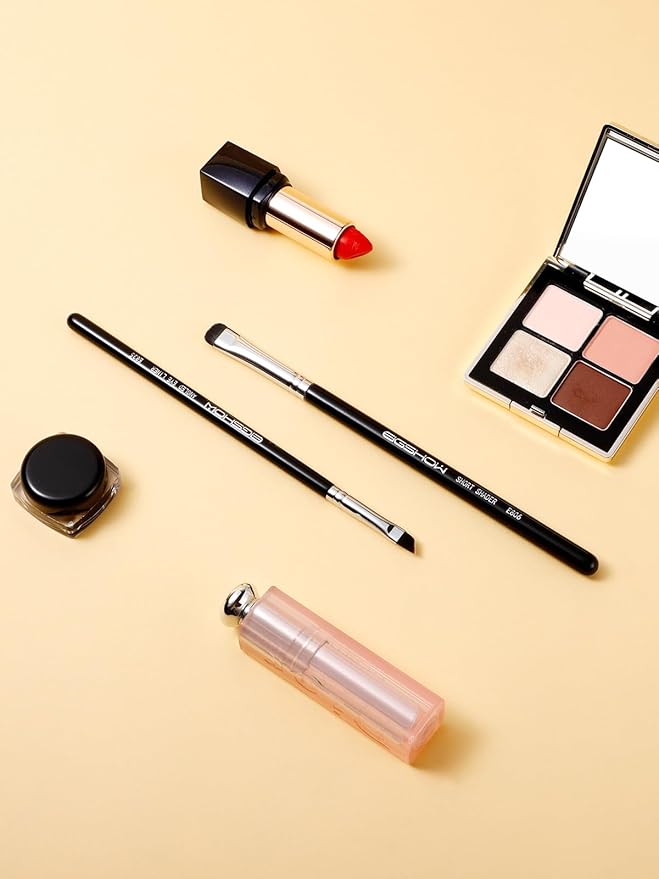 EIGSHOW Angled Eyeliner Brush & Eyeshadow Brush, High-End Precision Gel Liner and Short Smudge Brushes for Cat Eye, Winged Liner (E835&E806)-VivaGrace Women