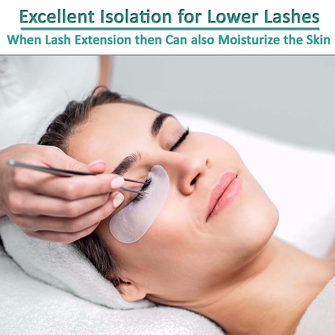 50 Pairs Under Eye Pads, Lint Free Lash Extension Eye Gel Patches for Beauty Salon False Eyelash Extensions Grafting, Hydrogel Eye Mask Beauty Makeup Tool-VivaGrace Women