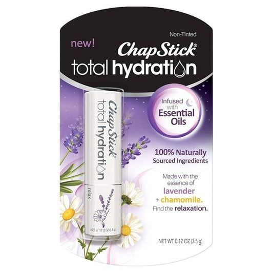 Chapstick Total Hydration Essential Oils Lip Balm - Relax - 0.12oz (Pack of 4)-VivaGrace Women