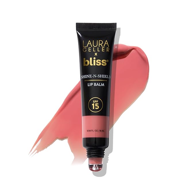 LAURA GELLER NEW YORK x Bliss Shine-n-Shield Lip Balm SPF 15, Bliss on the Beach - Nourishes, Hydrates & Protects Lips-VivaGrace Women