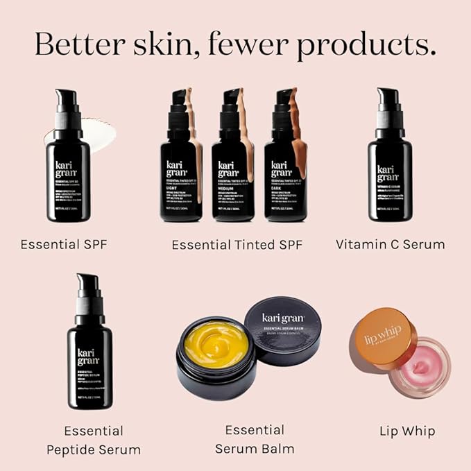 Kari Gran Lip Whip | Moisturizing Lip Balm with Organic Oils | Glossy Sheen + Peppermint | Rich Buttery Texture, Hydrates & Protects | Non-GMO, Organic Ingredients, Made in USA (Naked Peppermint)-VivaGrace Women