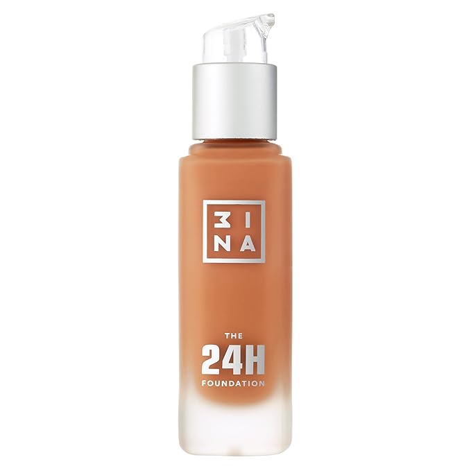 3INA The 24H Foundation 663-24H Long-Wearing Formula - Medium To High Buildable Coverage - Smooth Matte Finish - Expanded Shade Selection - Waterproof, Cruelty Free, Vegan Makeup - 1.01 Oz-VivaGrace Women