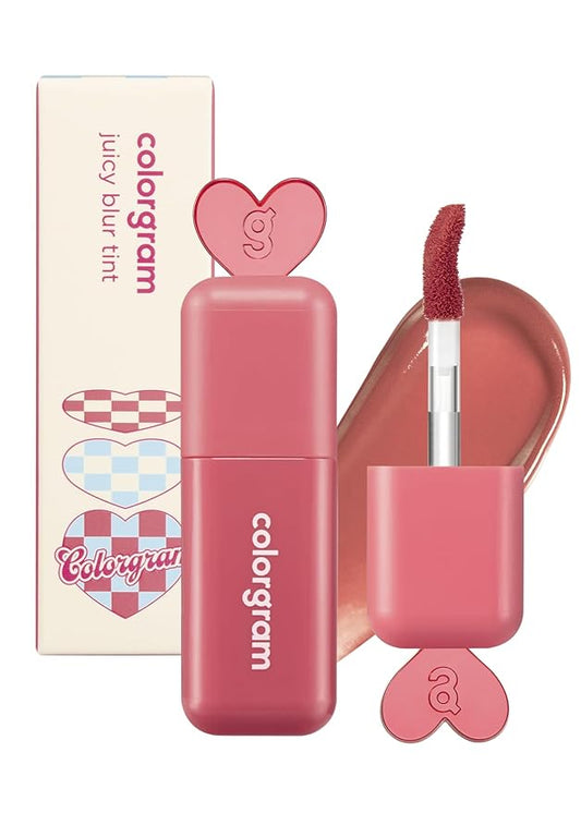 COLORGRAM Juicy Blur Tint 06 Spring Peach | Daily Semi-Matte, Semi-Glossy, Long-Lasting Lip Stain, Moisturizing, Buildable & Blendable, highly Pigmented (0.12 Fl. Oz.)-VivaGrace Women