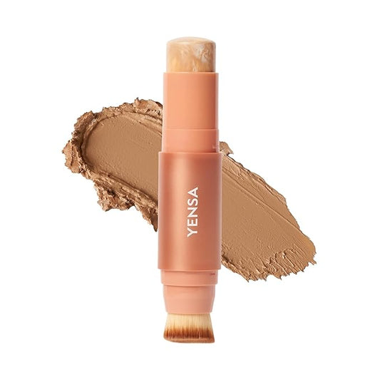 YENSA Super Serum Silk Foundation Stick - Full Coverage Foundation, Contour, Concealer, Bronzer All-In-One 100 mL / 3.5 oz (Medium 1)-VivaGrace Women