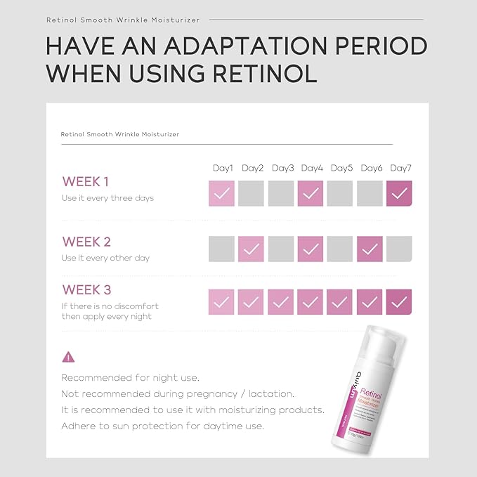 Retinol Cream for Face, Anti Aging Face Moisturizer with Hyaluronic Acid, Rapid Wrinkle Repair, Day & Night Cream Serum for Women, Reduce Fine Lines, Wrinkles & Dark Spots 1.06oz, 2Pack-VivaGrace Women