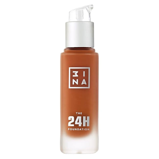 3INA The 24H Foundation 667-24H Long-Wearing Formula - Medium To High Buildable Coverage - Smooth Matte Finish - Expanded Shade Selection - Waterproof, Cruelty Free, Vegan Makeup - 1.01 Oz-VivaGrace Women