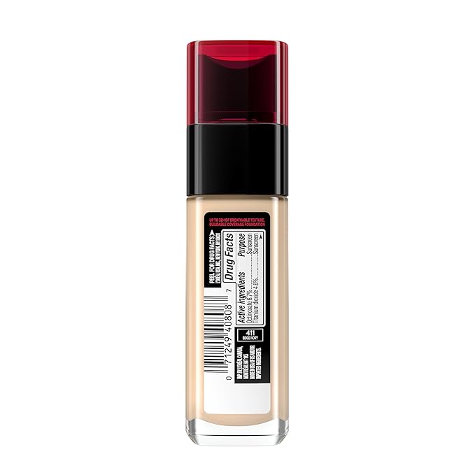 L'Oreal Paris Makeup Infallible Up to 32 Hour Fresh Wear Lightweight Foundation, 411 Beige Ivory, 1 Fl Oz, Packaging May Vary-VivaGrace Women