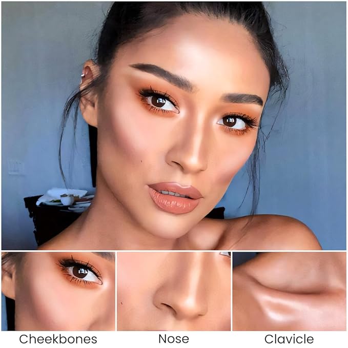 evpct 2in1 Face Shaping & Contouring Stick Cream Contour Concealer Bronzer Stick Makeup Kit for Beginner Face Highlighter Makeup Stick contorno maquillaje de maquillaje profesional,ORIGINAL Light-VivaGrace Women