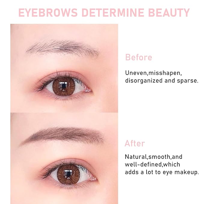 Eyebrow Pencil Dark Brown,Eyebrow Pencils for Women,Micro Brow Pencil Waterproof Smudgeproof,Ultra-Precise Tip Long-Lasting Brow Pencils for Natural Eye Brows,Built-In Spoolie Brush,03 Dark Brown.-VivaGrace Women