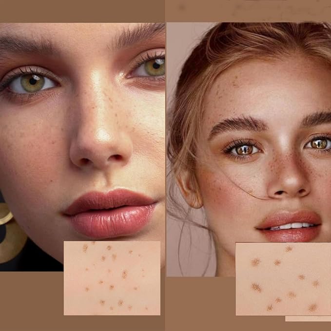 Freckle Pen Face Concealer Point Out Natural Waterproof Longlasting Freckle Makeup 2 Pcs Light Brown & Chestnut-VivaGrace Women