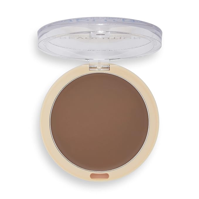Revolution Beauty, Ultra Cream Face Bronzer, Buildable & Blendable Cream Contour, Vegan & Cruelty Free, Dark, 0.24 Oz.-VivaGrace Women