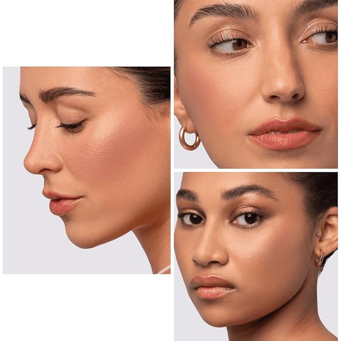 Makeup Powder Blush for cheeks | "Summer Rain" | 4g / 0.141oz | Cruelty-Free, Vegan, Clean Beauty | Buildable & Blendable for Natural, Healthy Glow | Coral, Peach & Golden Hues-VivaGrace Women