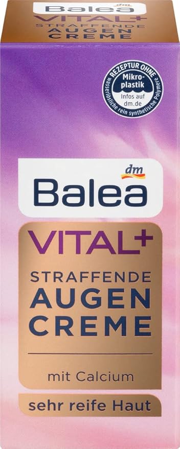Balea Eye cream VITAL + Firming Eye Cream, 15 ml (Age: +50)-VivaGrace Women