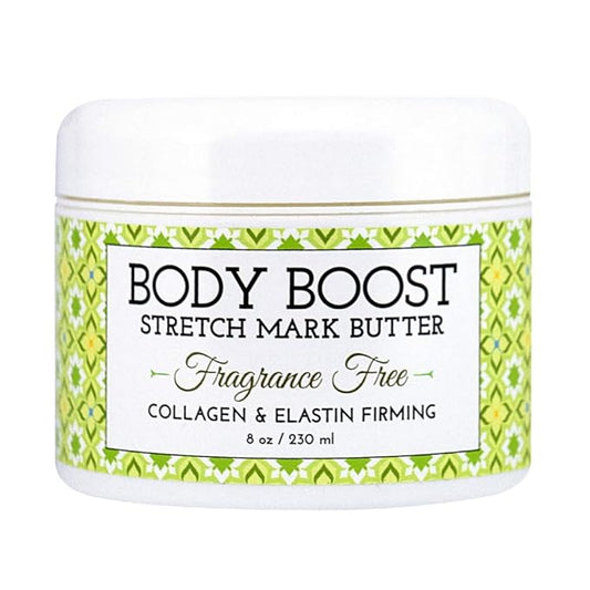 Body Boost Fragrance Free Stretch Mark Butter, 8 oz-Repair Stretch Marks and Scars- Clinically Proven Ingredients- Pregnancy and Nursing Safe-VivaGrace Women
