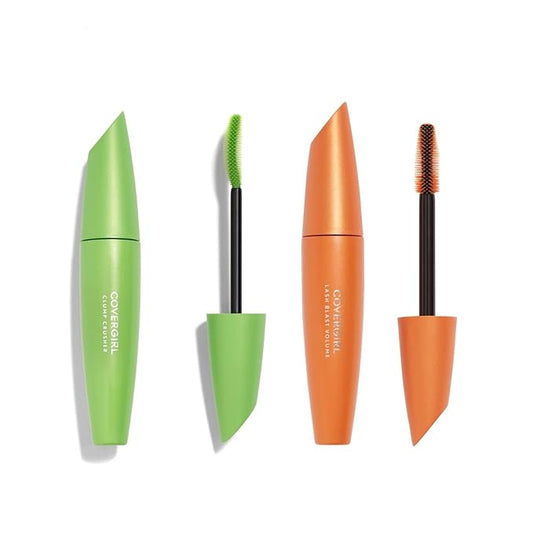 Covergirl Lash Blast Volume Waterproof Mascara, Very Black + Covergirl Clump Crusher Mascara, Very Black Bundle