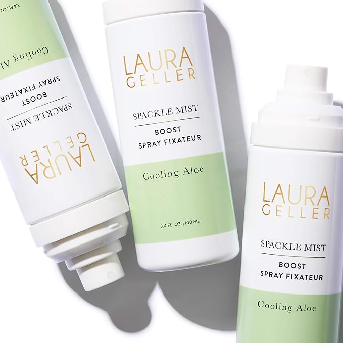 LAURA GELLER NEW YORK Spackle Mist Boost with Cooling Aloe - Long-Lasting Dewy Skin Makeup Setting Spray-VivaGrace Women