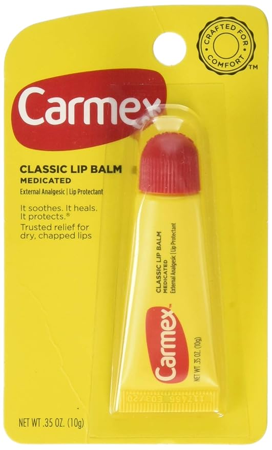 Carmex Classic Lip Balm, Medicated, 0.35 oz-VivaGrace Women