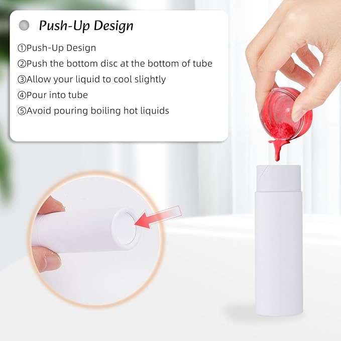 NICENEEDED 10 Pcs Paperboard Lip Balm Tubes, 0.6 Oz Kraft Paper Lipstick Tube, Cardboard Empty Deodorant Container Solid Perfume Tube Cosmetic Box for DIY Chapstick Deodorant Crayon-VivaGrace Women