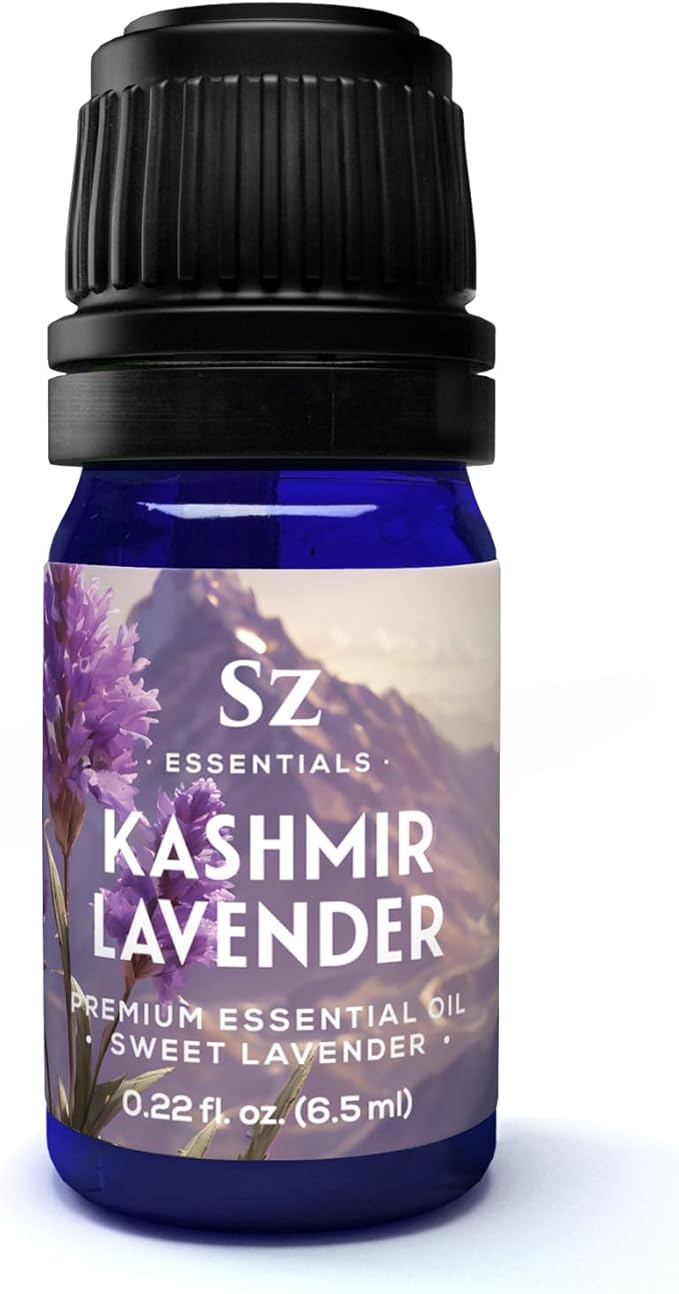 Kashmir Lavender Essential Oil – 100% Pure & Undiluted – Sweet Floral Scent for Relaxation, Aromatherapy, Self-Care, Natural Perfumery – Vegan & Therapeutic – 0.22 fl oz (6.5 mL)-VivaGrace Women