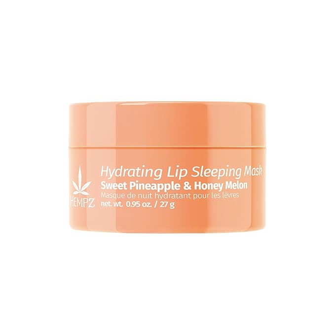 Hempz Hydrating Lip Sleeping Mask - Sweet Pineapple & Honey Melon (.95 Oz.) | Overnight Hydrating Lip Balm for Dry Lips, Lip Repair, Chapped Lip Treatment & Nourishment for Women-VivaGrace Women