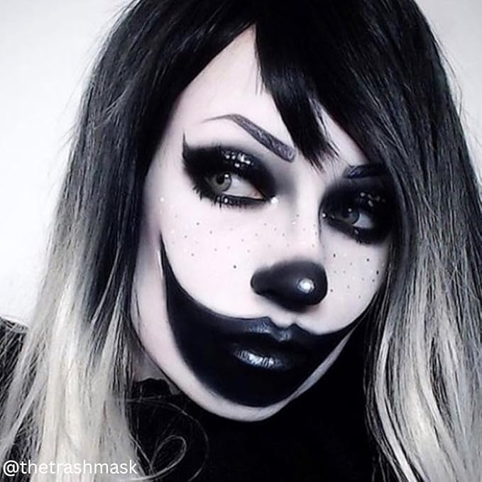 Mehron Makeup Foundation Greasepaint | Stage, Face Paint, Body Paint, Halloween Makeup 1.25 oz (38 g) (BLACK)-VivaGrace Women