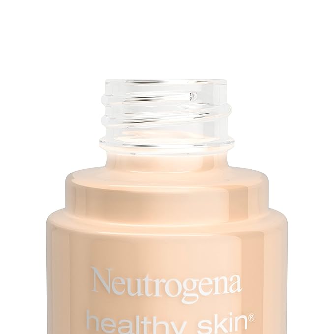 Neutrogena Healthy Skin Liquid Makeup Foundation, Broad Spectrum SPF 20 Sunscreen, Lightweight & Flawless Coverage Foundation with Antioxidant Vitamin E & Feverfew, Natural Beige, 1 fl. oz (Pack of 2)-VivaGrace Women