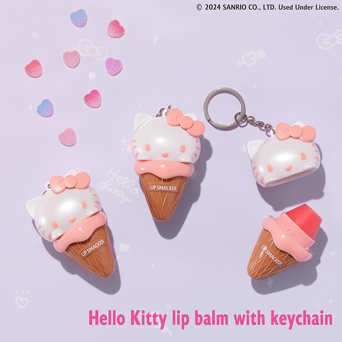 Lip Smacker Hello Kitty Ice Cream Lip Balm | Sanrio Collection | Gifts-VivaGrace Women