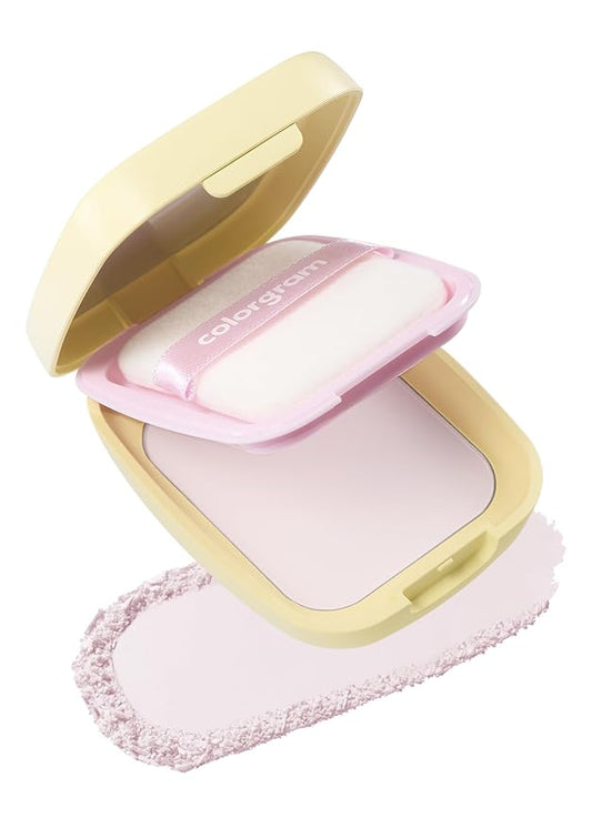 Colorgram Sebum Retouching Blur Pact | Poreless-Looking Pressed Setting Face Powder for Normal to Oily Skin, Provides Weightless, Matte Finish with Soft Focus Effect-VivaGrace Women