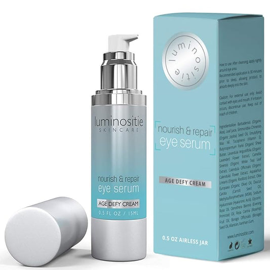 Under Eye Brightener Serum for Puffy Eyes & Dark Circles - Hydrating, Anti Aging, Under Eye Serum - Fast Absorption & Lightweight Finish-VivaGrace Women