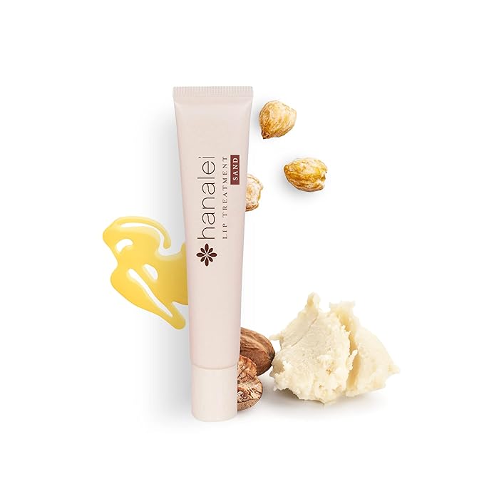 Hanalei Lip Treatment for Dry, Chapped Lips – Intensive Overnight Moisturizer with Kukui Oil, Shea Butter & Grapeseed Oil – Hydrating Balm for Healing Cracks – Natural Nude Tint, 15g – Cruelty-Free-VivaGrace Women