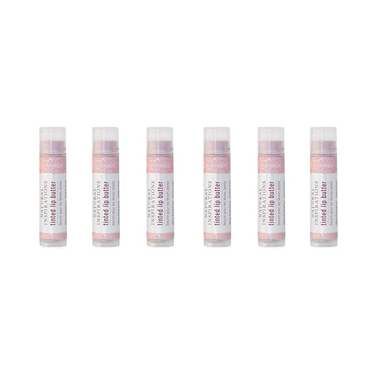 Natural Inspirations Moisturizing Tinted Lip Butter 6 Piece Set, Shimmer-VivaGrace Women