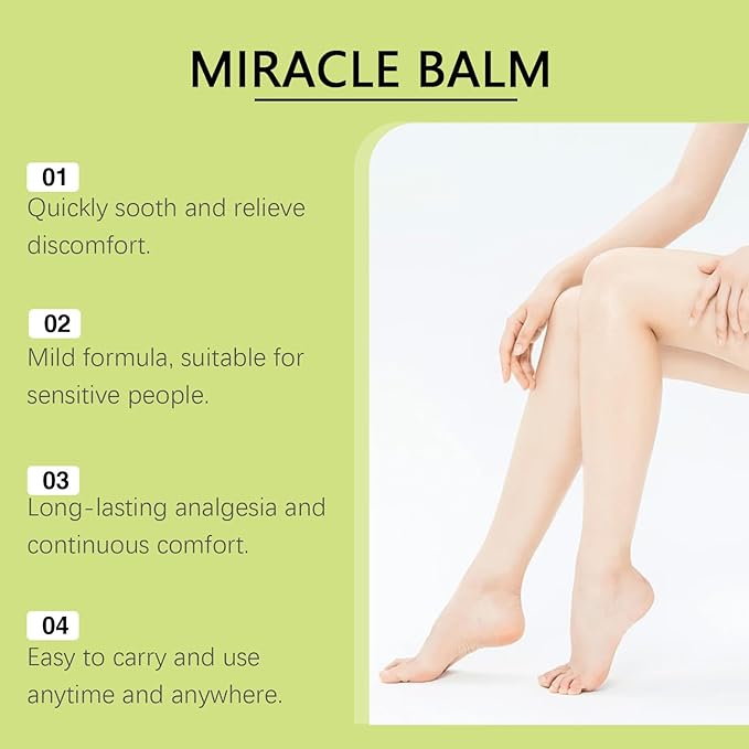 Miracle Balm, Soothing Balm for Joints, Back, Legs & Feet, Non-Greasy (3PCS)-VivaGrace Women